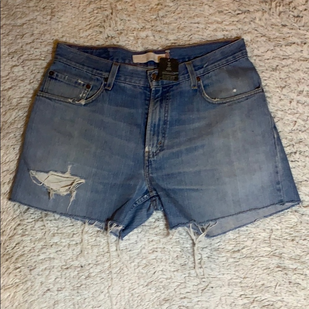VINTAGE Blue Levi’s Cutoff Jean Shorts